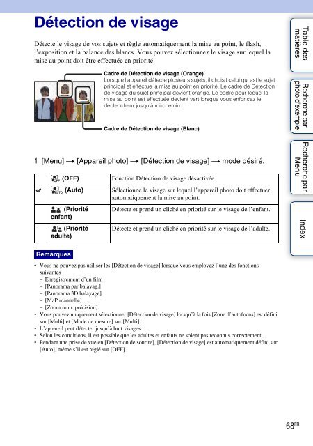 Sony NEX-C3A - NEX-C3A Consignes d&rsquo;utilisation