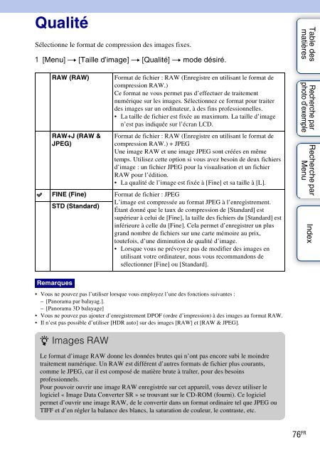 Sony NEX-C3A - NEX-C3A Consignes d&rsquo;utilisation