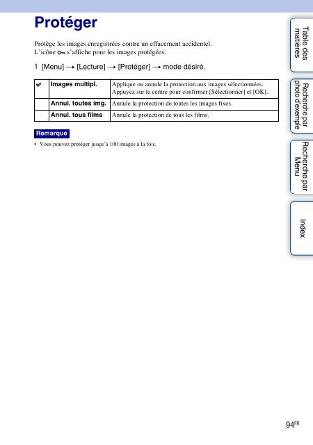 Sony NEX-C3A - NEX-C3A Consignes d&rsquo;utilisation