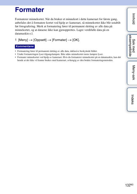 Sony NEX-C3A - NEX-C3A Consignes d&rsquo;utilisation Norv&eacute;gien