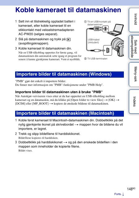 Sony NEX-C3A - NEX-C3A Consignes d&rsquo;utilisation Norv&eacute;gien