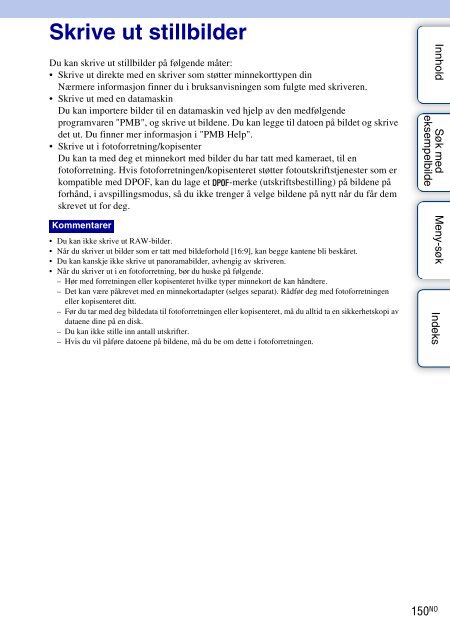 Sony NEX-C3A - NEX-C3A Consignes d&rsquo;utilisation Norv&eacute;gien