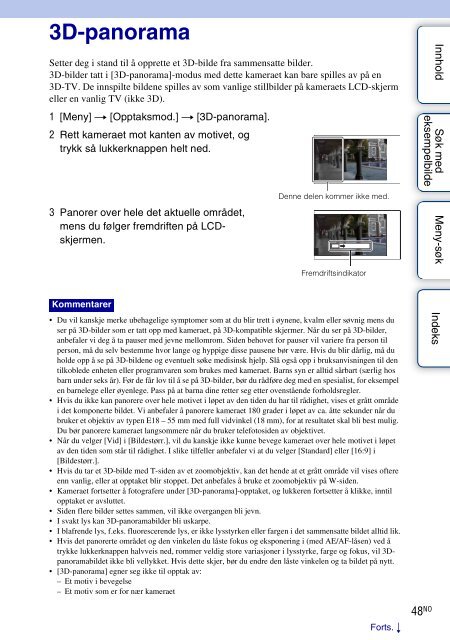 Sony NEX-C3A - NEX-C3A Consignes d&rsquo;utilisation Norv&eacute;gien