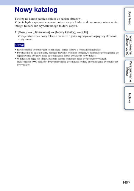 Sony NEX-C3A - NEX-C3A Consignes d&rsquo;utilisation Polonais