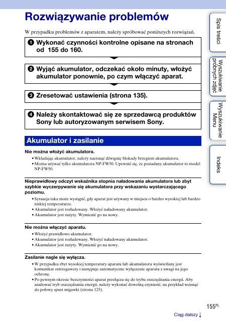 Sony NEX-C3A - NEX-C3A Consignes d&rsquo;utilisation Polonais