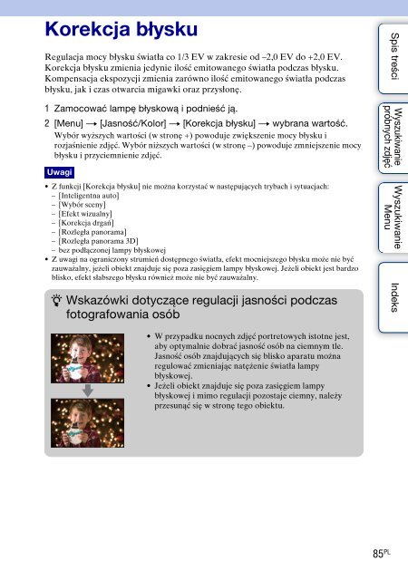 Sony NEX-C3A - NEX-C3A Consignes d&rsquo;utilisation Polonais