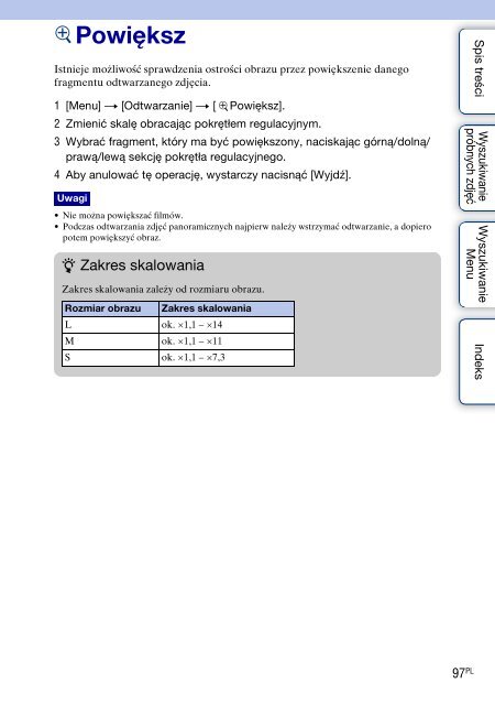 Sony NEX-C3A - NEX-C3A Consignes d&rsquo;utilisation Polonais