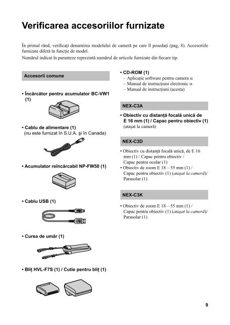 Sony NEX-C3A - NEX-C3A Mode d'emploi Roumain