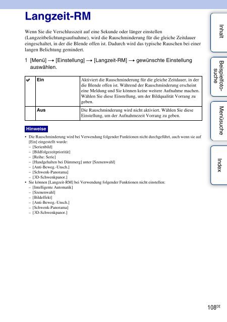 Sony NEX-C3A - NEX-C3A Consignes d&rsquo;utilisation Allemand