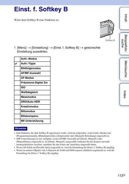 Sony NEX-C3A - NEX-C3A Consignes d&rsquo;utilisation Allemand