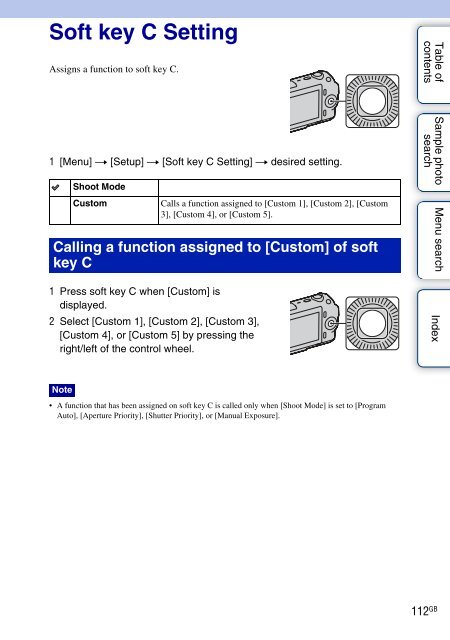 Sony NEX-C3A - NEX-C3A Consignes d&rsquo;utilisation Anglais