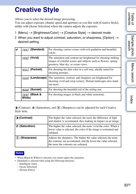 Sony NEX-C3A - NEX-C3A Consignes d&rsquo;utilisation Anglais