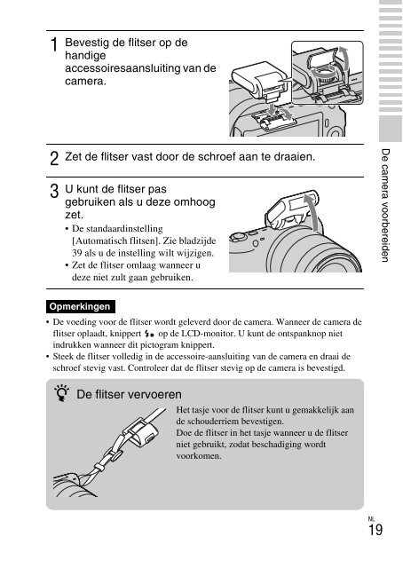 Sony NEX-C3A - NEX-C3A Consignes d&rsquo;utilisation N&eacute;erlandais