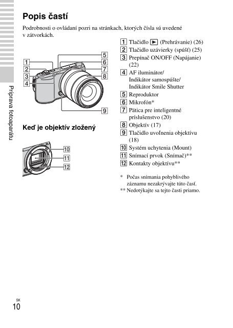 Sony NEX-C3A - NEX-C3A Mode d'emploi Tch&egrave;que