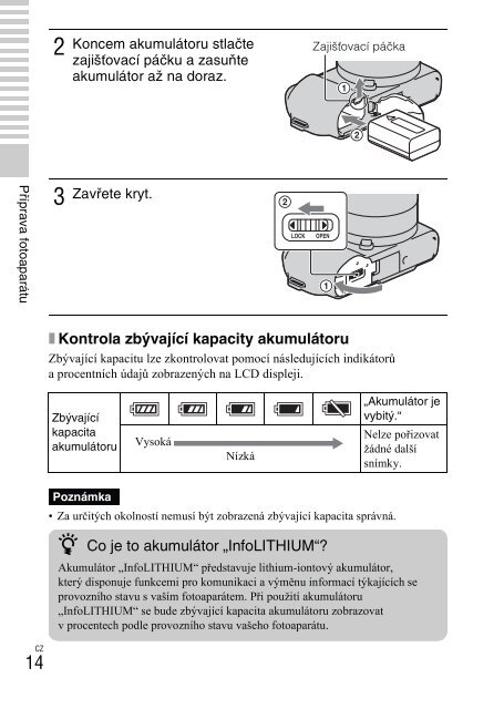 Sony NEX-C3A - NEX-C3A Mode d'emploi Tch&egrave;que