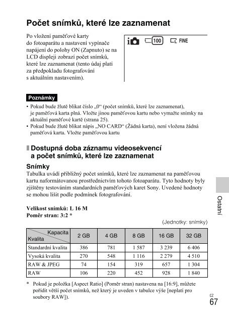 Sony NEX-C3A - NEX-C3A Mode d'emploi Tch&egrave;que