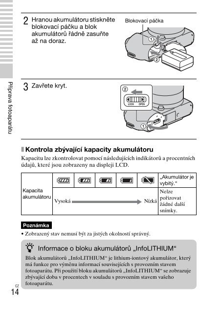 Sony NEX-C3A - NEX-C3A Consignes d&rsquo;utilisation Tch&egrave;que