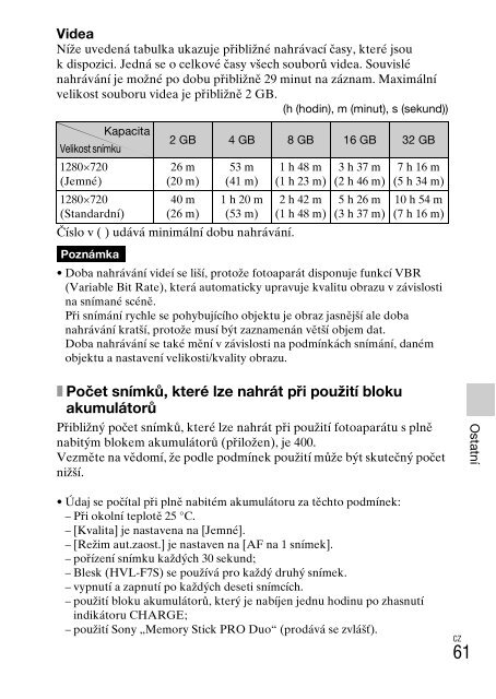 Sony NEX-C3A - NEX-C3A Consignes d&rsquo;utilisation Tch&egrave;que