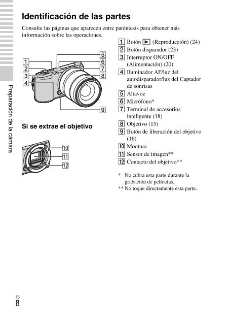 Sony NEX-C3A - NEX-C3A Consignes d&rsquo;utilisation Portugais