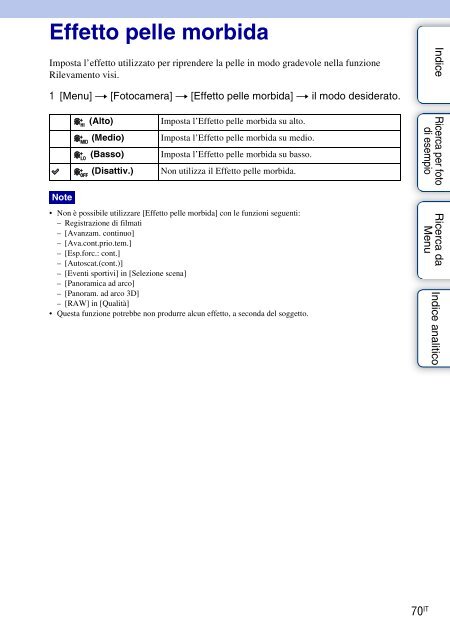 Sony NEX-C3A - NEX-C3A Consignes d&rsquo;utilisation Italien