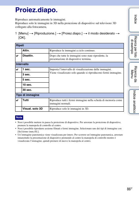 Sony NEX-C3A - NEX-C3A Consignes d&rsquo;utilisation Italien