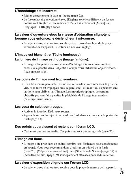 Sony NEX-C3A - NEX-C3A Consignes d&rsquo;utilisation Fran&ccedil;ais