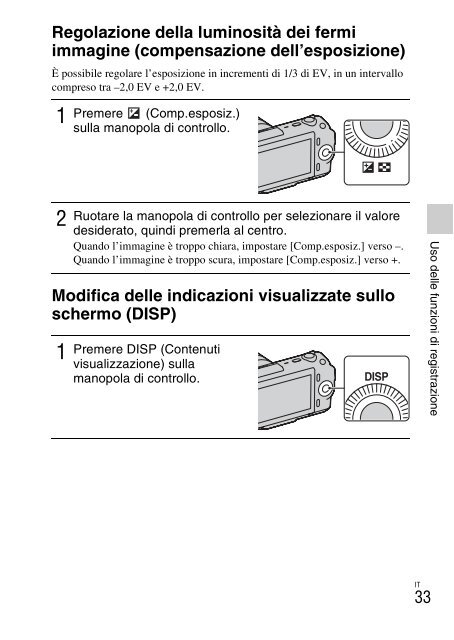Sony NEX-C3A - NEX-C3A Consignes d&rsquo;utilisation Italien