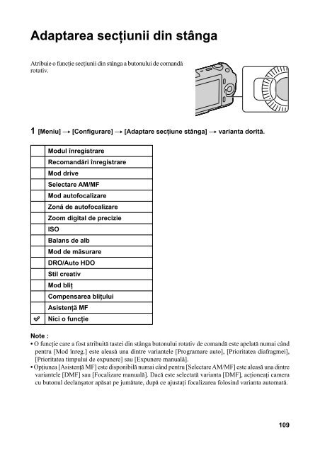 Sony NEX-C3A - NEX-C3A Mode d'emploi Roumain