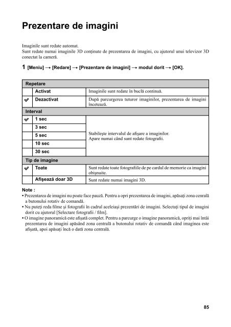 Sony NEX-C3A - NEX-C3A Mode d'emploi Roumain