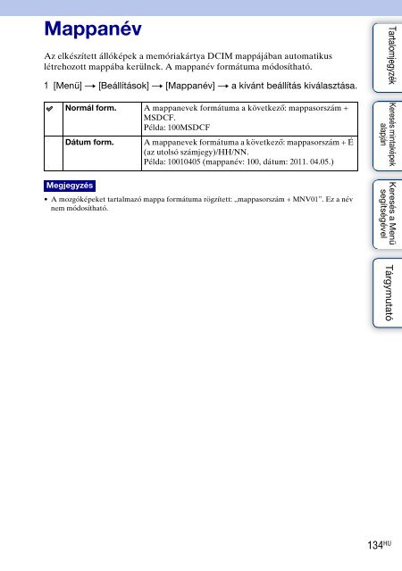 Sony NEX-C3A - NEX-C3A Consignes d&rsquo;utilisation Hongrois