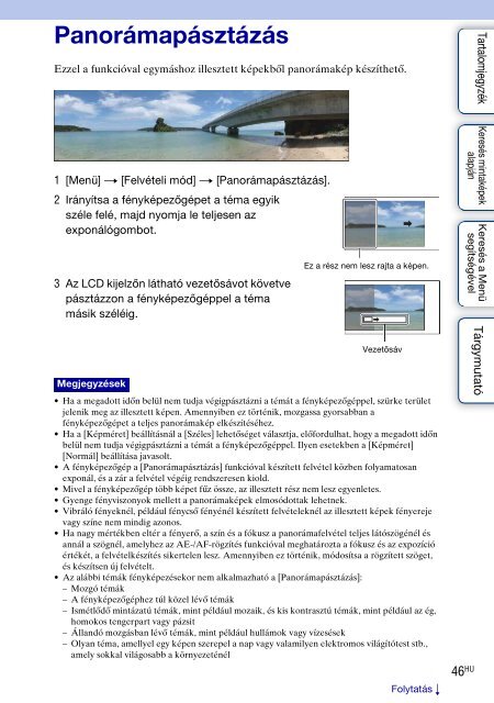 Sony NEX-C3A - NEX-C3A Consignes d&rsquo;utilisation Hongrois