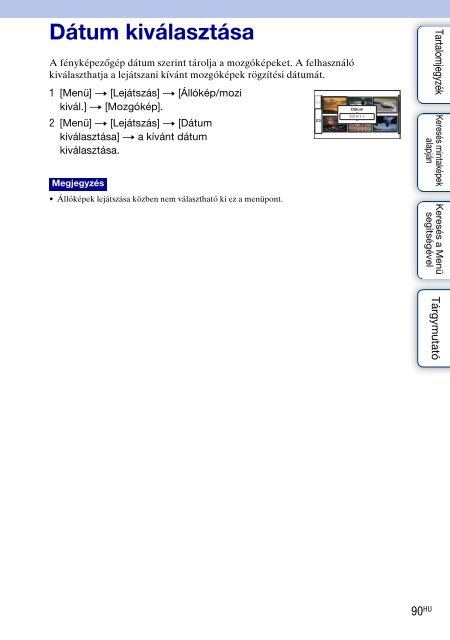 Sony NEX-C3A - NEX-C3A Consignes d&rsquo;utilisation Hongrois