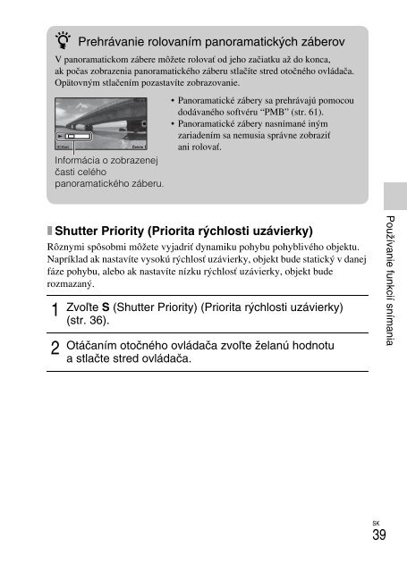 Sony NEX-C3A - NEX-C3A Mode d'emploi Slovaque