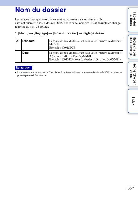 Sony NEX-C3A - NEX-C3A Consignes d&rsquo;utilisation Fran&ccedil;ais