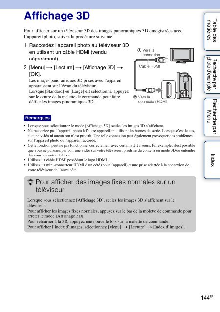 Sony NEX-C3A - NEX-C3A Consignes d&rsquo;utilisation Fran&ccedil;ais