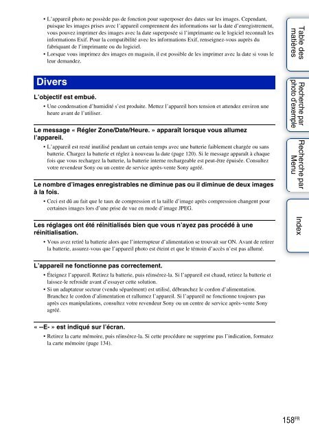 Sony NEX-C3A - NEX-C3A Consignes d&rsquo;utilisation Fran&ccedil;ais