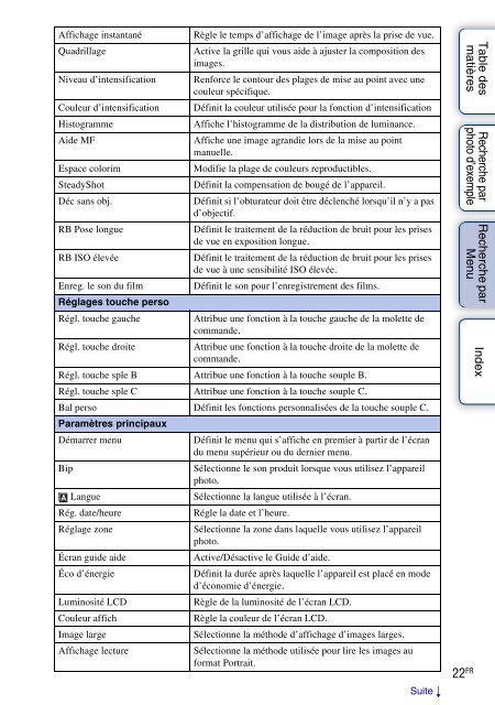 Sony NEX-C3A - NEX-C3A Consignes d&rsquo;utilisation Fran&ccedil;ais