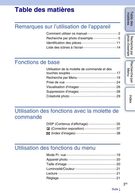 Sony NEX-C3A - NEX-C3A Consignes d&rsquo;utilisation Fran&ccedil;ais