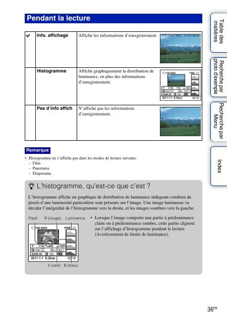 Sony NEX-C3A - NEX-C3A Consignes d&rsquo;utilisation Fran&ccedil;ais