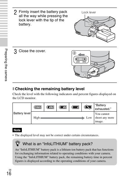 Sony NEX-C3A - NEX-C3A Consignes d&rsquo;utilisation Anglais