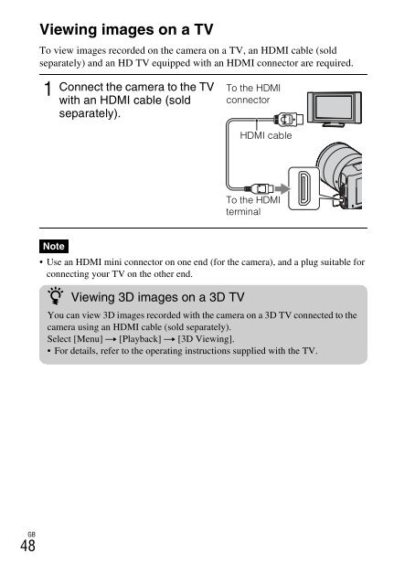 Sony NEX-C3A - NEX-C3A Consignes d&rsquo;utilisation Anglais