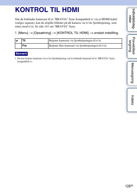 Sony NEX-C3A - NEX-C3A Consignes d&rsquo;utilisation Danois