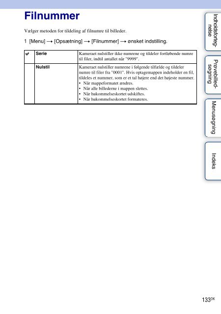 Sony NEX-C3A - NEX-C3A Consignes d&rsquo;utilisation Danois