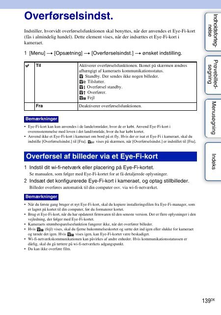 Sony NEX-C3A - NEX-C3A Consignes d&rsquo;utilisation Danois