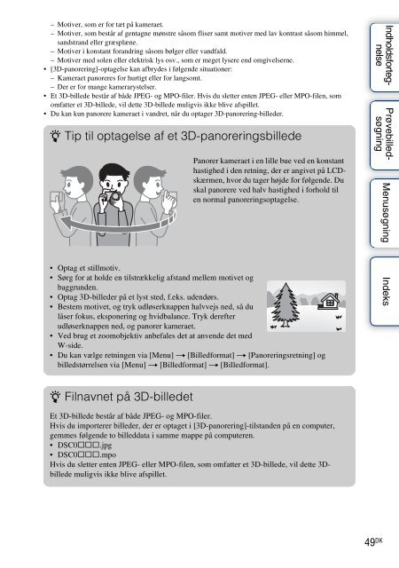 Sony NEX-C3A - NEX-C3A Consignes d&rsquo;utilisation Danois