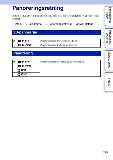 Sony NEX-C3A - NEX-C3A Consignes d&rsquo;utilisation Danois