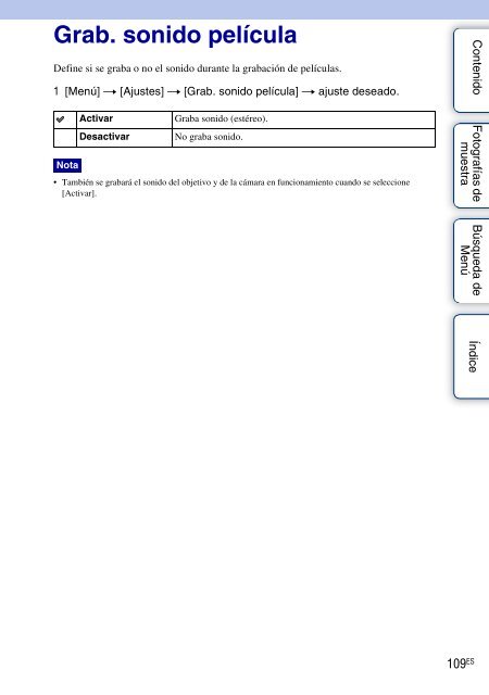 Sony NEX-C3A - NEX-C3A Consignes d&rsquo;utilisation Espagnol