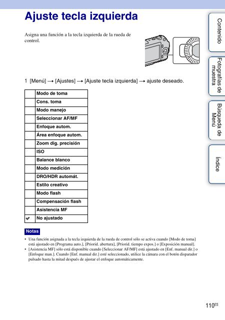 Sony NEX-C3A - NEX-C3A Consignes d&rsquo;utilisation Espagnol