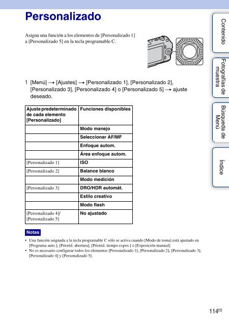 Sony NEX-C3A - NEX-C3A Consignes d&rsquo;utilisation Espagnol