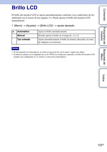 Sony NEX-C3A - NEX-C3A Consignes d&rsquo;utilisation Espagnol